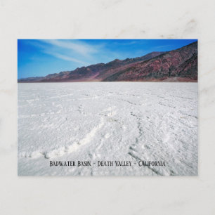 Badwater Basin, Death Valley, California, Postcard