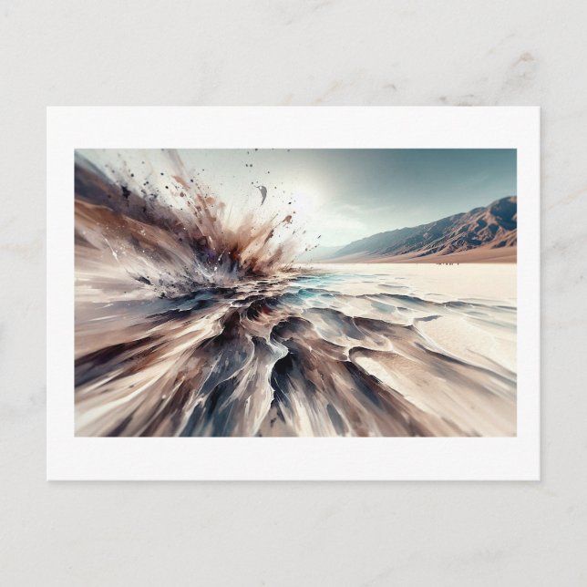 Badwater Basin in Death Valley,  Postcard (Front)