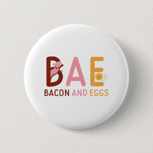BAE Bacon And Eggs 6 Cm Round Badge