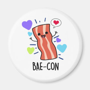 Bae-con Cute Bacon Pun Magnet