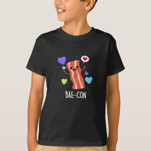 Bae-con Funny Bacon Pun Dark BG T-Shirt