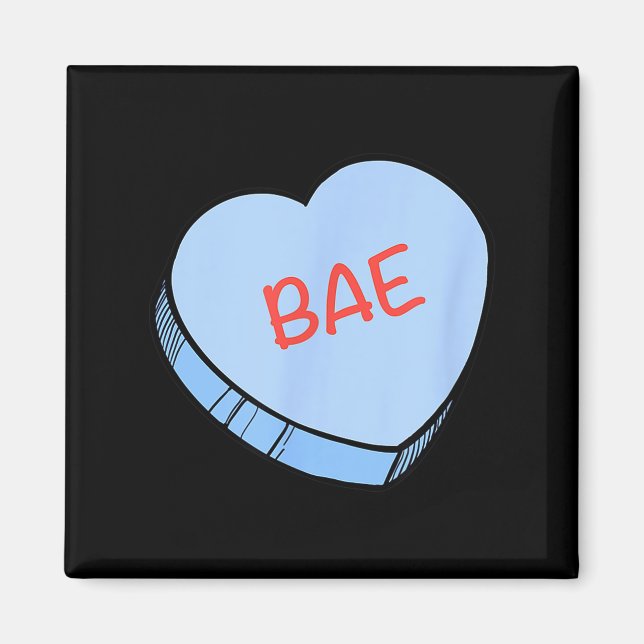 “bae” Conversation Hearts Valentine’s Day  Magnet (Front)