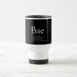 Bae Definition Boyfriend Girlfriend Travel Mug<br><div class="desc">Personalise for that very special person in your life that you put before anyone else,  to create a unique valentine,  Christmas,  birthday or anytime gift. A perfect way to show them how amazing they are every day. Designed by Thisisnotme©</div>