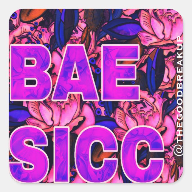 Bae Sicc Square Sticker (Front)