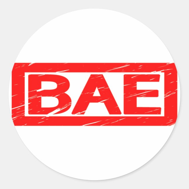 Bae Stamp Classic Round Sticker (Front)