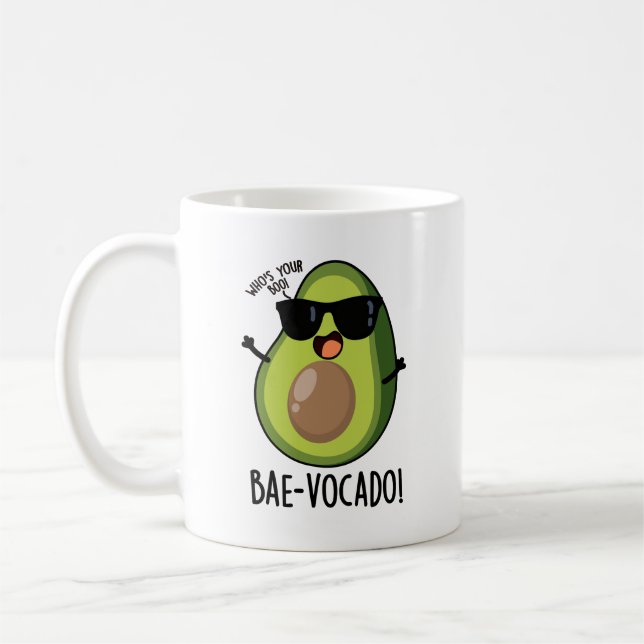 Bae-vocado Funny Avocado Pun  Coffee Mug (Left)