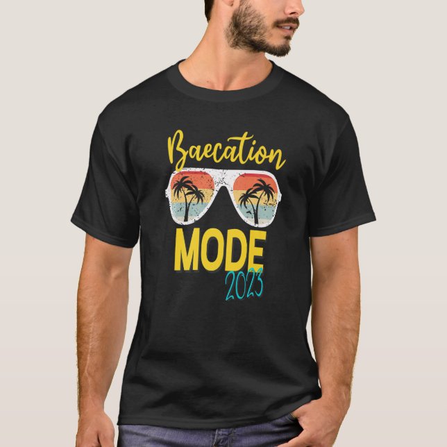 Baecations Mode 2023 Matching Couples Trip Beach V T-Shirt (Front)