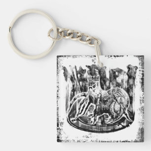 Bael Square (double-sided) Keychain