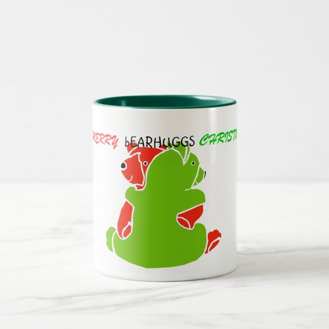 " bAERHUGGS " / Christmas Two-Tone Coffee Mug (Center)