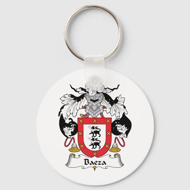 Baeza Family Crest Key Ring (Front)