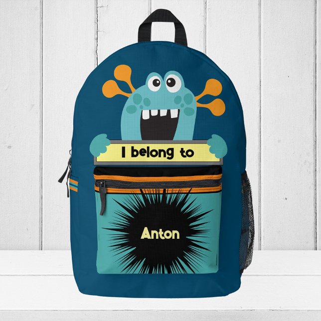 Bag Buddy Aqua Monster Personalised Backpack (Creator Uploaded)
