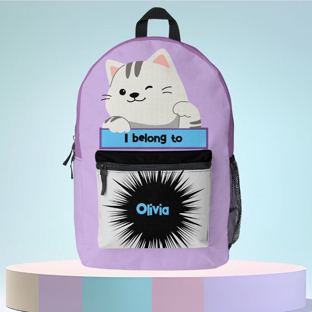 Bag Buddy Cute Cat Personalised Kid's Backpack (Creator Uploaded)
