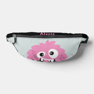 Bag Buddy Personalized Pink Monster Fanny Pack