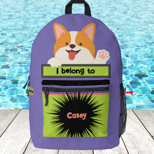 Bag Buddy Puppy Dog Cute Personalized Backpack