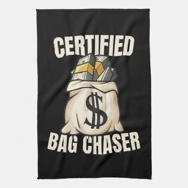 bag chaser  tea towel (Vertical)