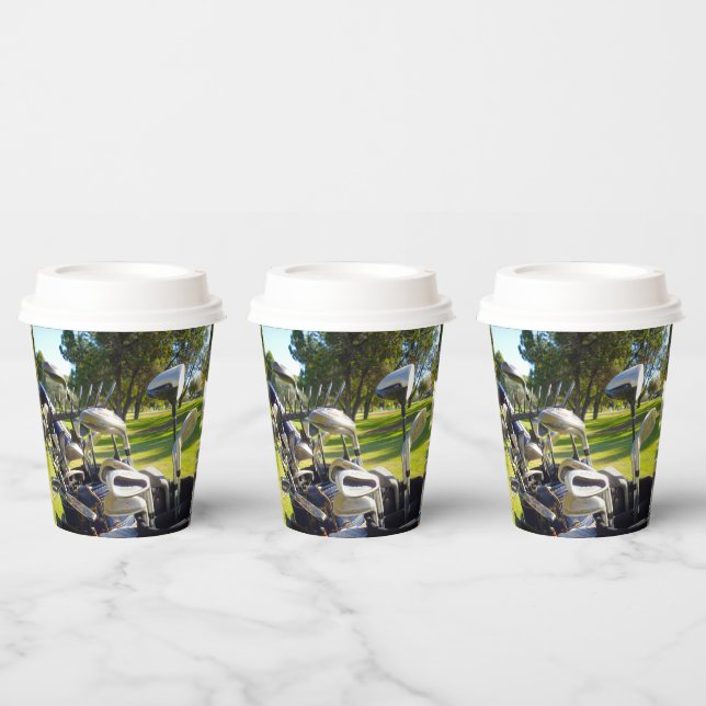Bag Full Of Golf Clubs, Paper Party Cups (Multi)