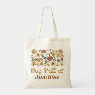 Bag Full of Sunshine – Retro Boho Floral Bloom