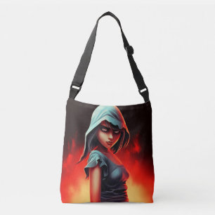 Bag girl blue hat