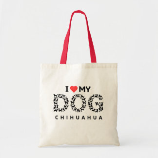 Bag I love my chihuahua dog mum heart