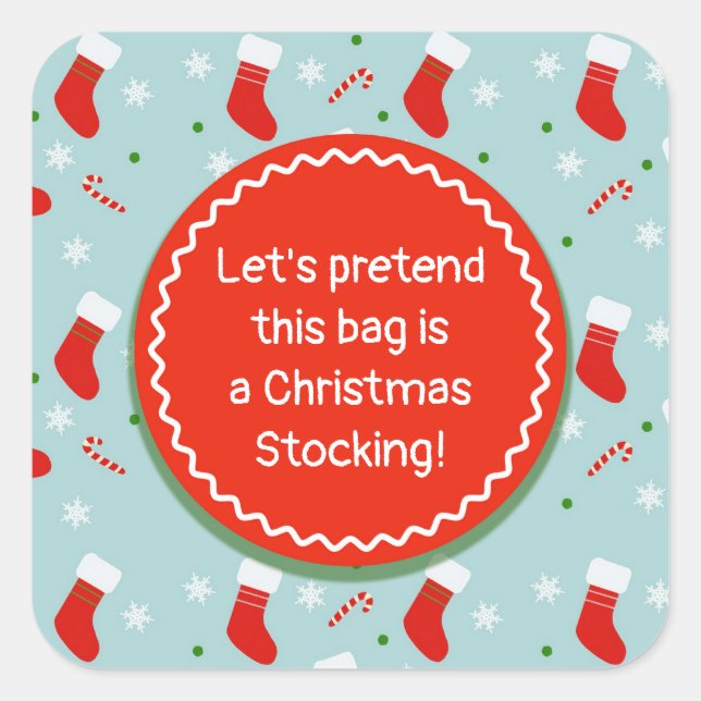Bag Label for Christmas Stocking Stuffer (Front)
