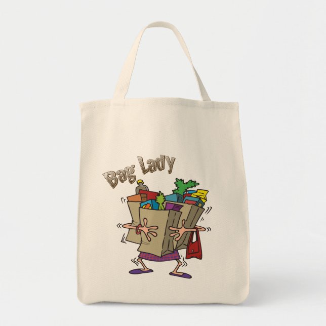 Bag Lady Cartoon (Front)