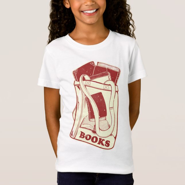 Bag of books I love to read T-Shirt (Front)