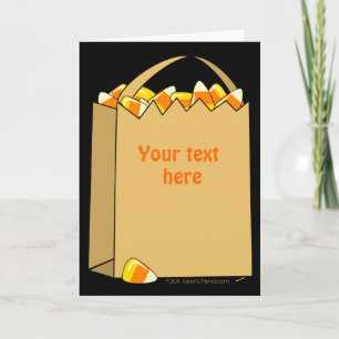 Bag of Candy Corn Fun Halloween Template