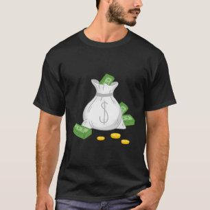 Bag Of Cash Money Dollar Sign Long Sleeve T Shirt