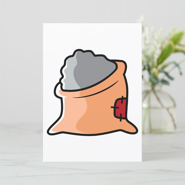 Bag of Cement Construction Material Invitation (Creator Uploaded)
