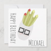 Bag of Fries Cute Cartoon Birthday
