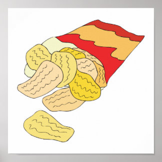 bag of potato chips poster