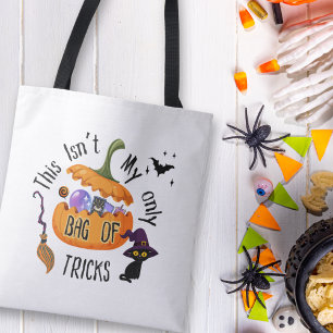 Bag of Tricks Halloween Tote Bag Funny Witchy