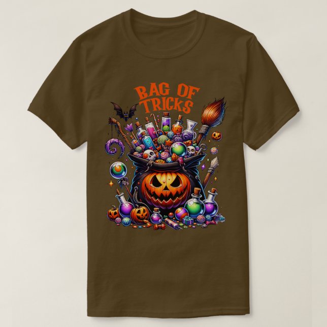 Bag Of Tricks Is Halloween Season People T-Shirt (Design Front)