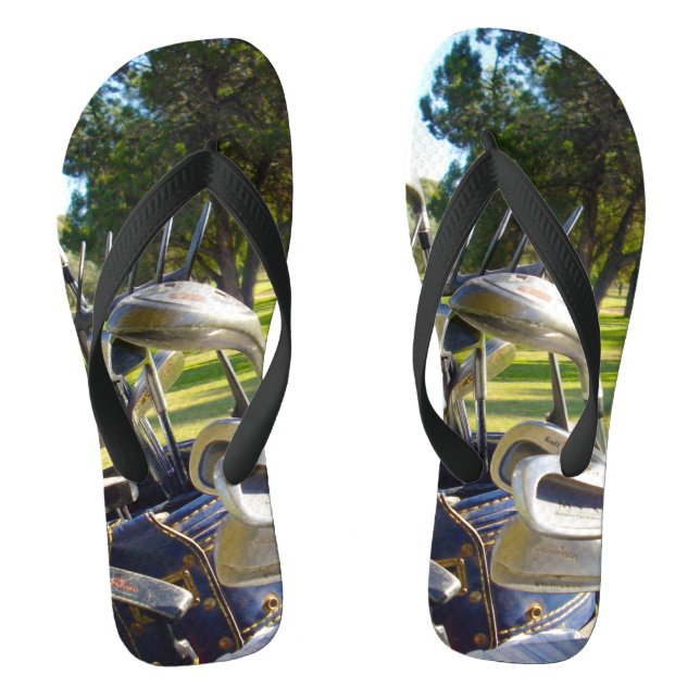 Bag Og Golf Clubs, Flip Flops (Footbed)
