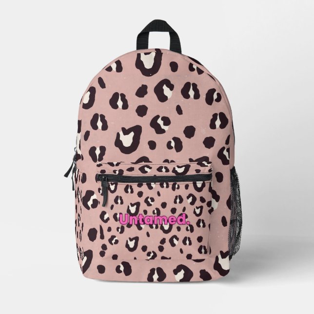 Bag pink animal print (Front)