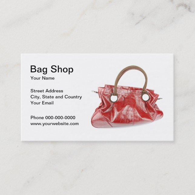 Bag Shop Business Card (Front)