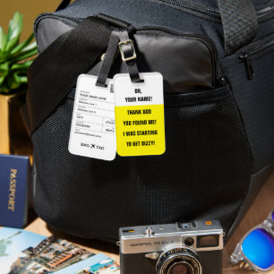 BAG TAG - <Custom name> I'm Getting Dizzy!
