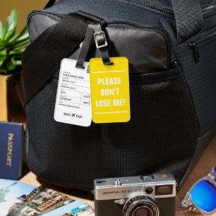 BAG TAG - Please don't lose me!