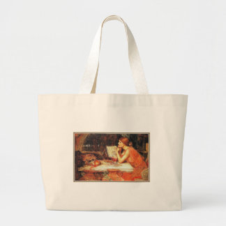 Bag: "The Sorceress" by John Waterhouse Large Tote Bag