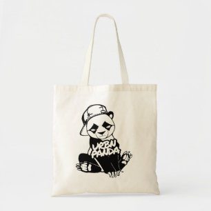 Bag tote with panda logo