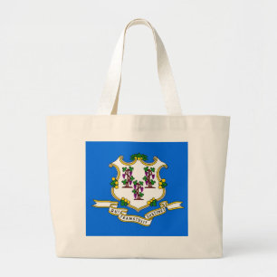 Bag with Flag of  Connecticut State - USA