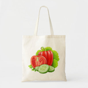 Bag with fresh vegetables