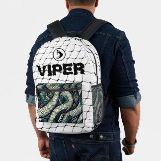 Bag with snake pattern design