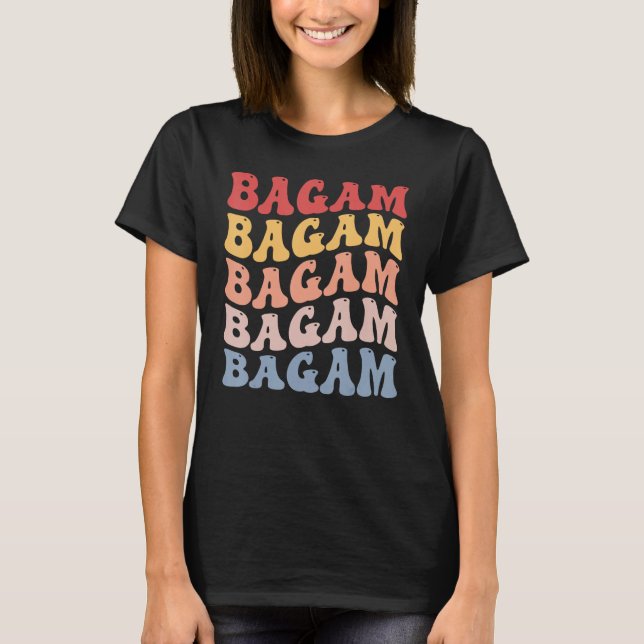 Bagam City Groovy Retro T-Shirt (Front)
