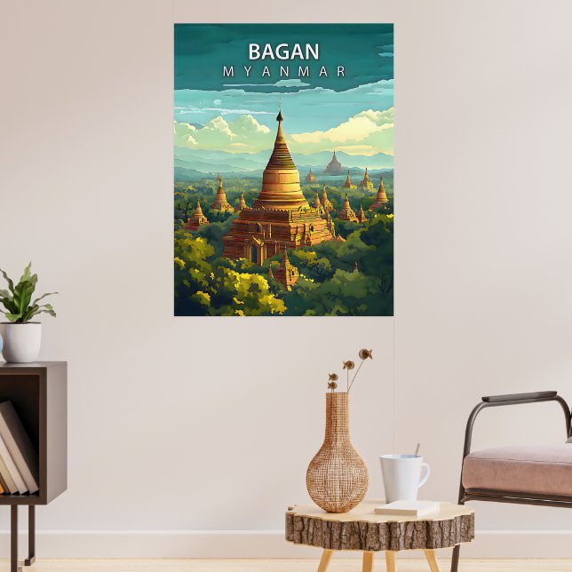 Bagan, Myanmar: A Timeless Tapestry Poster (Living Room 3)