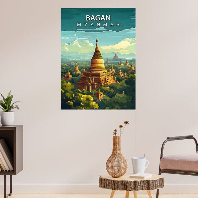 Bagan, Myanmar: A Timeless Tapestry Poster (Living Room 3)