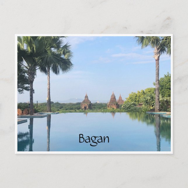 bagan pool temples postcard (Front)