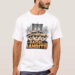 Bagel Bandits in front of Brooklyn Bridge T-Shirt