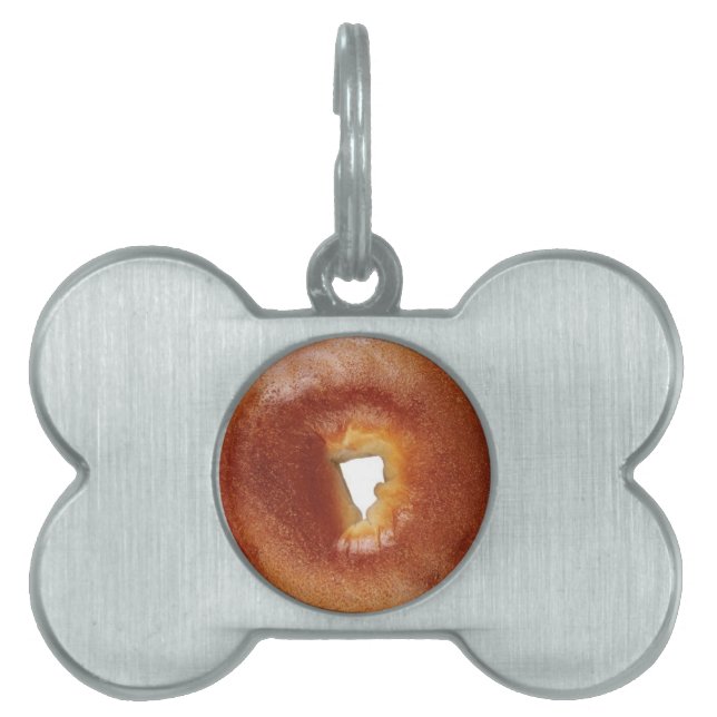 Bagel Beagle Pet ID Tag (Front)