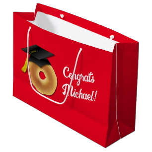Bagel Breakfast Brunch Graduation Party Large Gift Bag
